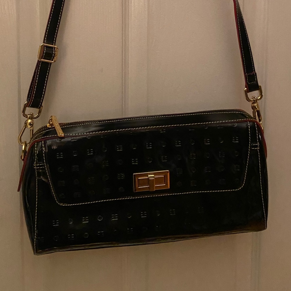 Arcadia patent leather bag